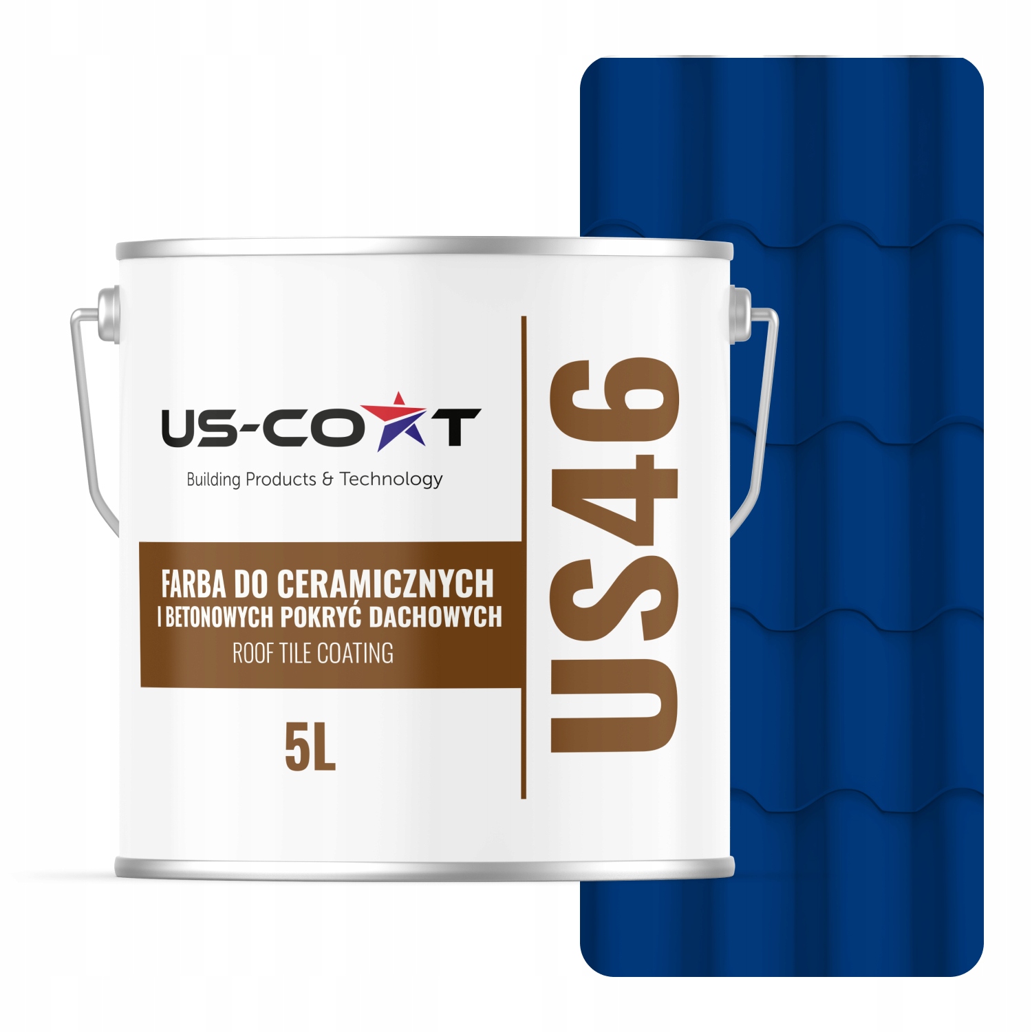 Farba Na Keramické Strechy Betónová Modrá Ultramarínová Ral 5002 5 L Lesk