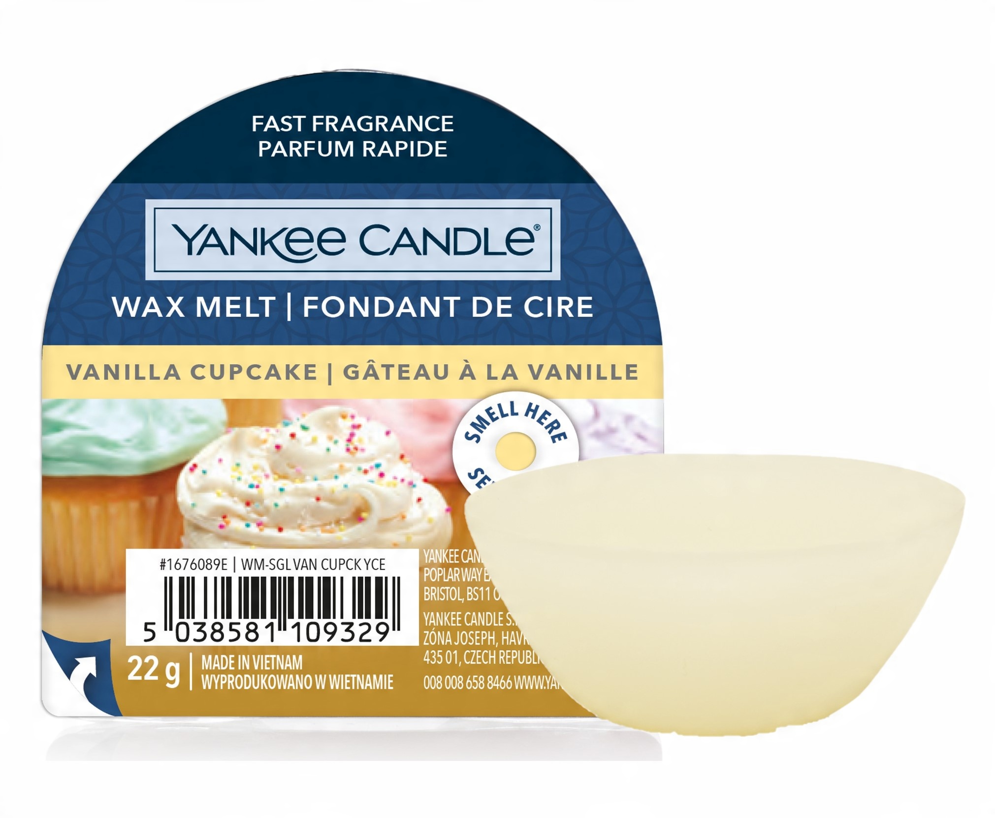 

Słodko słodki wosk zapachowy Yankee Vanila Cupcake