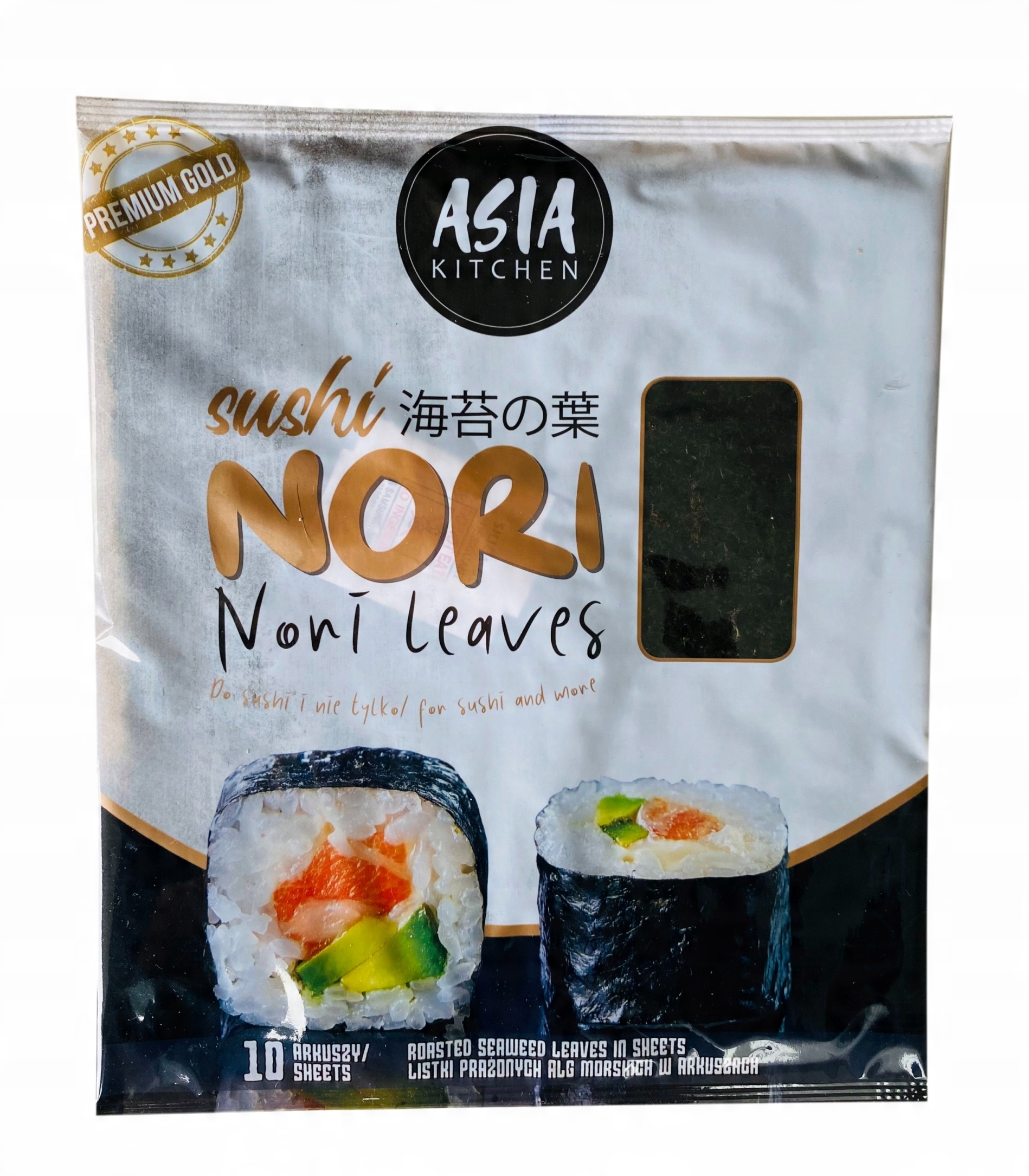 

Asia Kitchen Wodorosty Nori Gold Do Sushi 10 sztuk