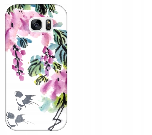 

Etui pokrowiec Samsung Galaxy S7 G930 Kwiaty akwar