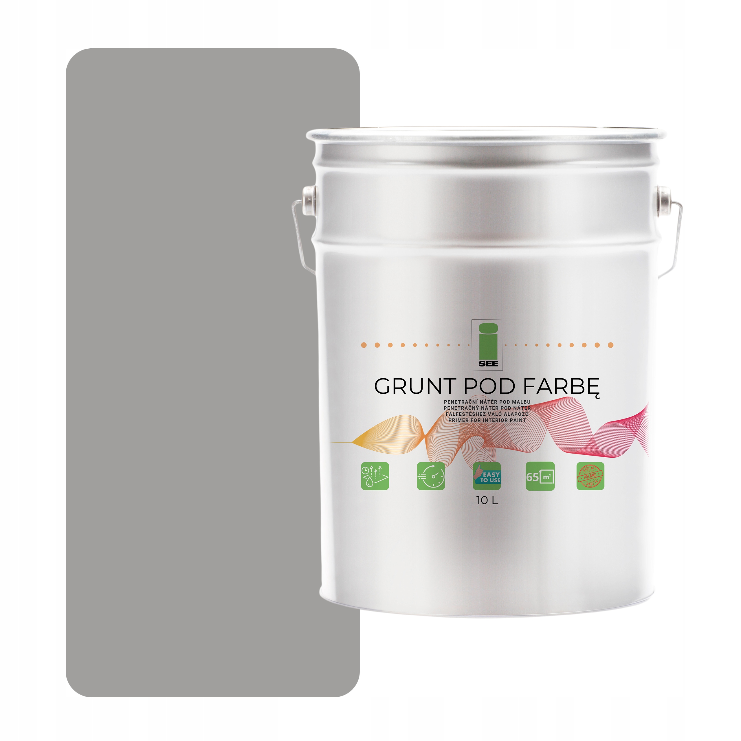 Podkladová Barva Silikonová Fasádní Šedá, Odstín Šedý 10 L