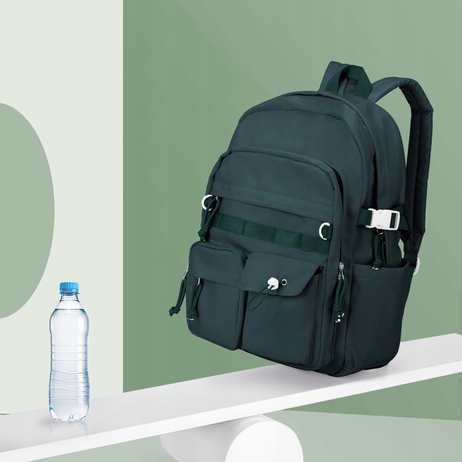 Wielokomorowy plecak szkolny młodziezowy dla dziewczynek chlopca damski Wielkość mała (nie mieszcząca A4)