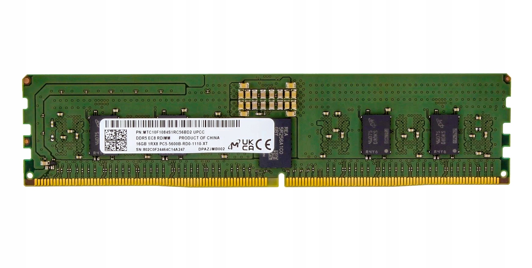 Micron DDR5 5600Mhz 16GB×2 SODIMM Micron MTC4C10163S1SC48BA1 16GB Kit (8GB x 2) DDR5-5600 PC5