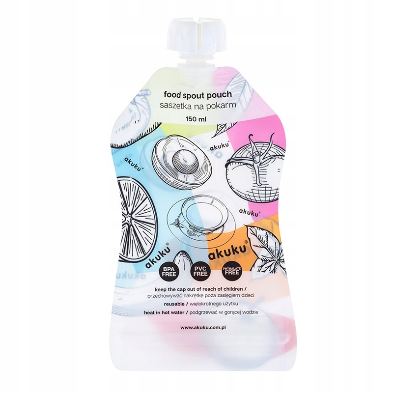 Saszetki na pokarm Akuku 5 szt. 150 ml Marka Akuku