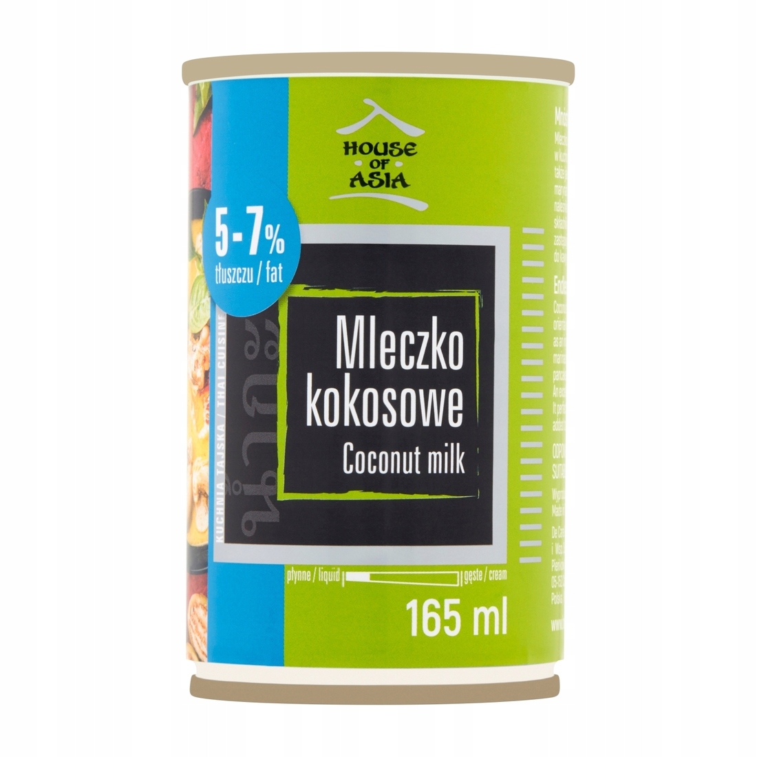 

Mleczko kokosowe 5-7% 165 ml