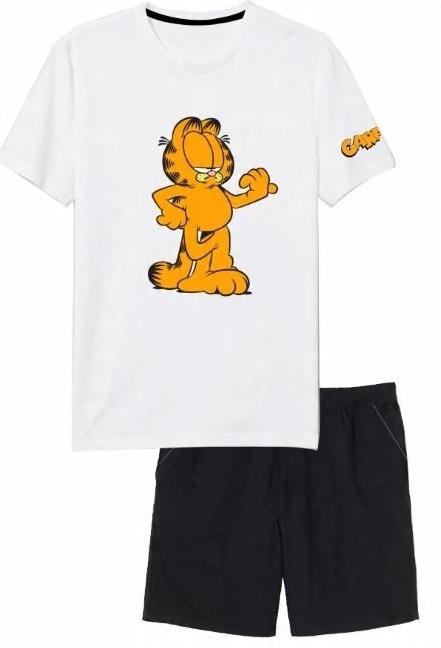 

Piżama Męska Kr. Rękaw Kr. Spodnie Garfield - L