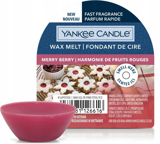 

Yankee Candle Wosk Zapachowy Merry Berry 22g