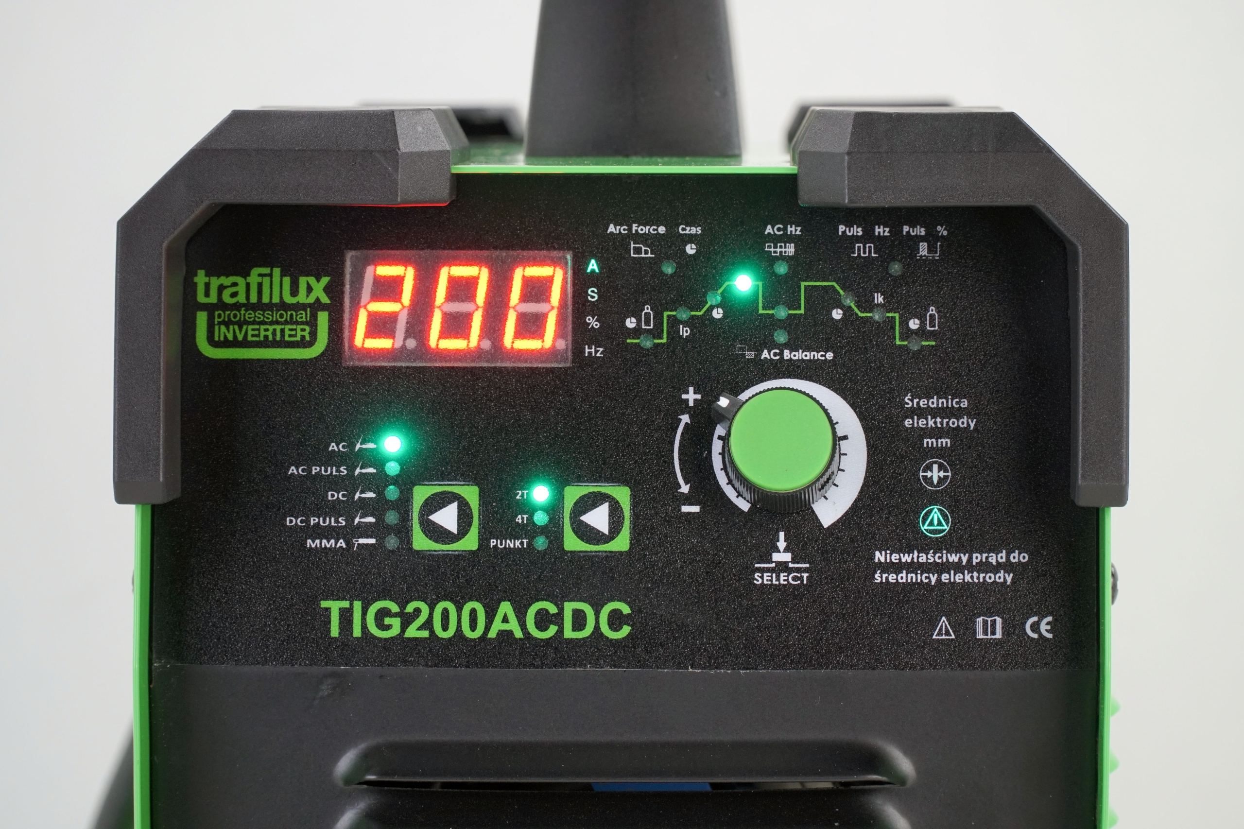 SPAWARKA TRAFILUX TIG AC DC PULS HF 200A Zestaw Rodzaj spawarka inwertorowa