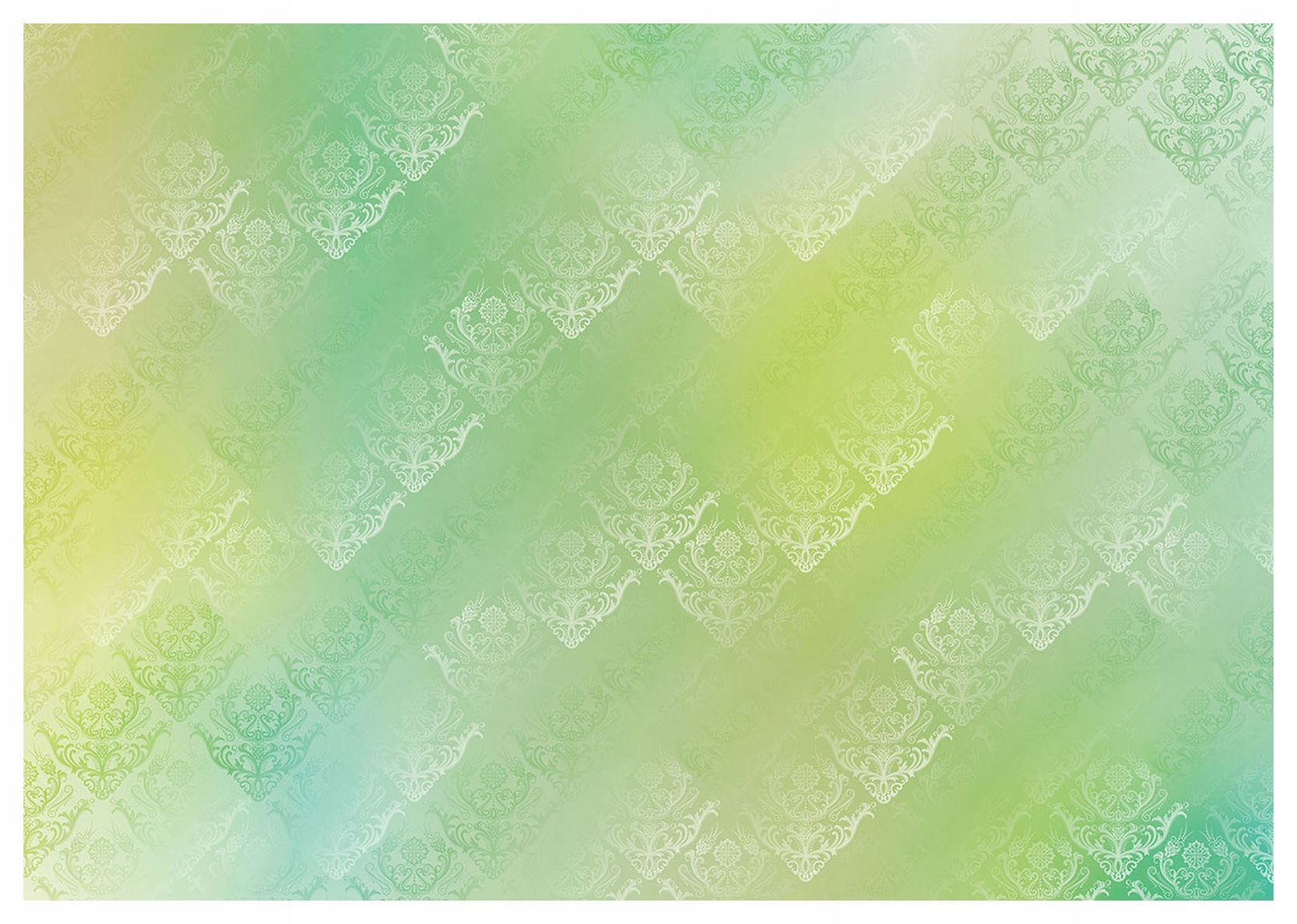 Fototapeta flizelina Damask Pastelový gradient zeleno-žlutá 368x254 lepidlo