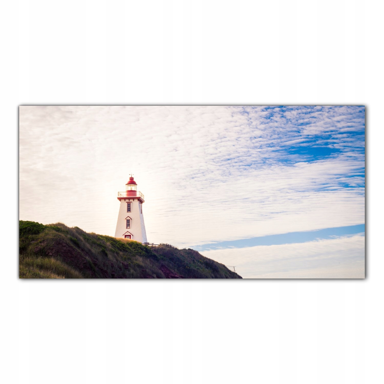 

Obraz na szkle Foto Latarnia Morska Klif 140x70