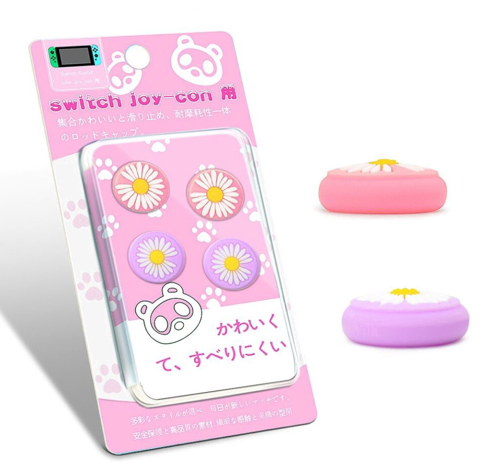 

4x Gumki Nakładki Switch Animal Crossing Flower
