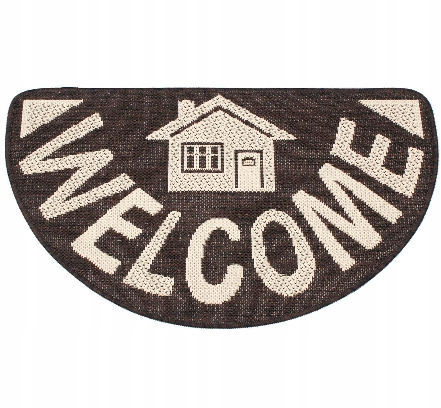 PÓŁOKRĄGŁA ANTYPOŚLIZGOWA WYCIERACZKA 50x80 CM