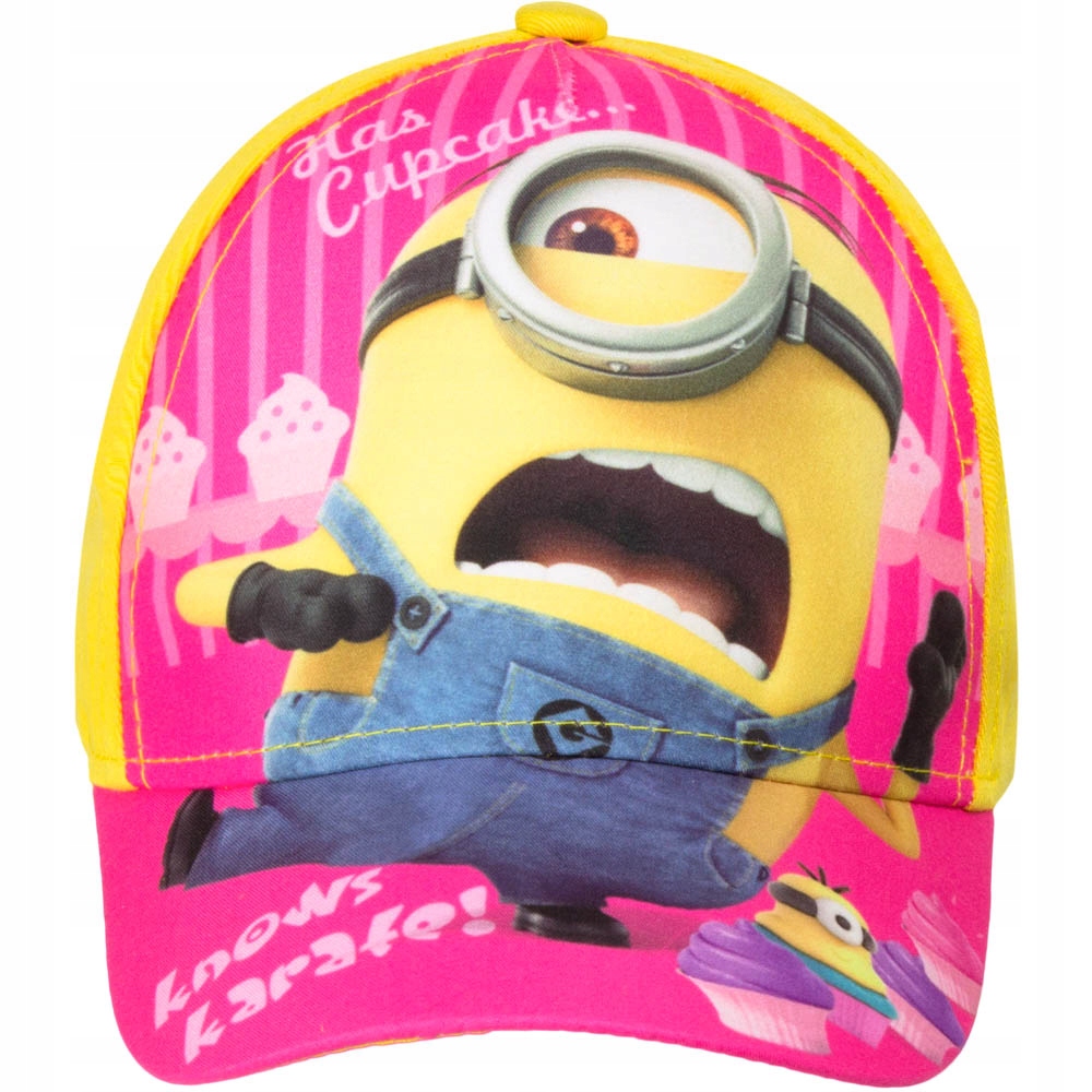 

Czapka z daszkiem Minionki 54 Różowo-Żółta