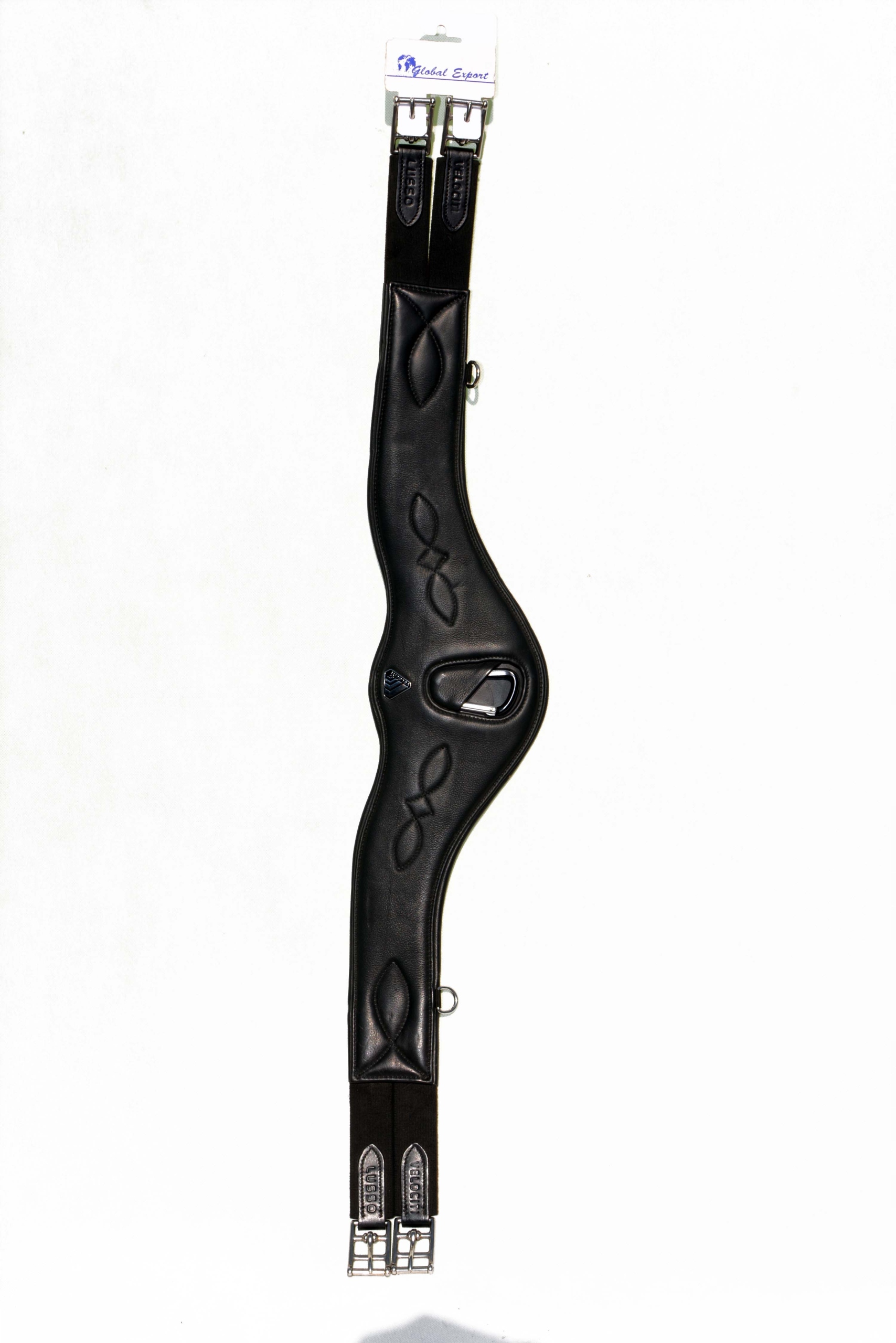 Popręg Skórzany Z Gumami 95CM