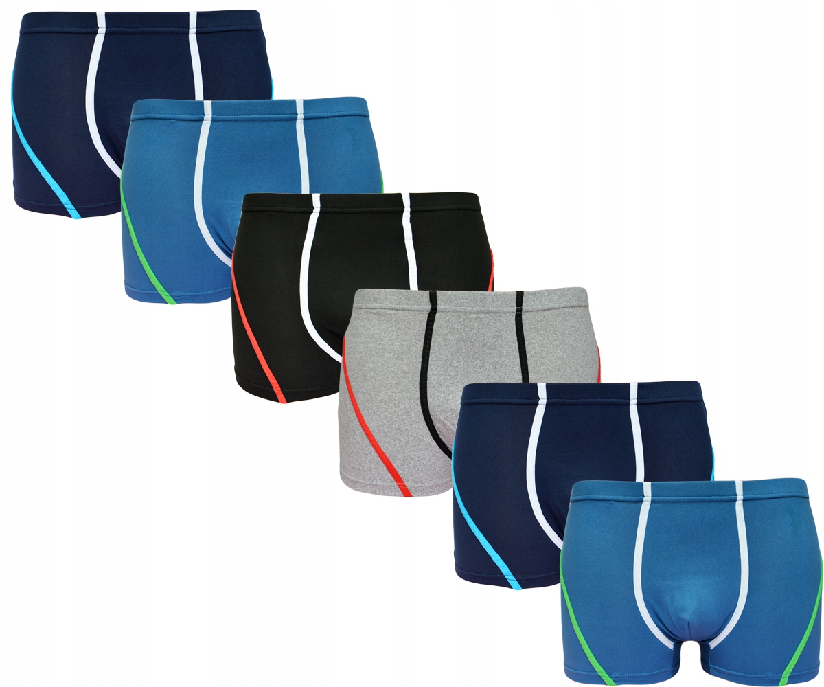 

6 Pak Bokserki męskie Bambusowe Majtki L