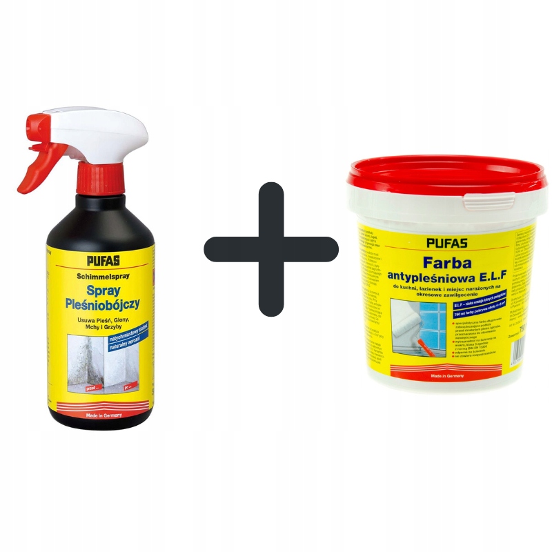 Sada Pufas barva barva sprej na houby