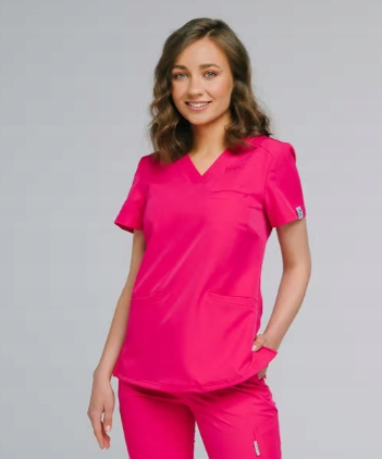 Bluza medyczna damska SpaWear Natalie Malinowa XL