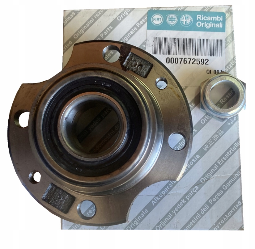PIASTA ŁOŻYSKO KOŁA TYŁ Z NAKRĘTKĄ FIAT SEICENTO 7672592 NOWA ORYGINALNA