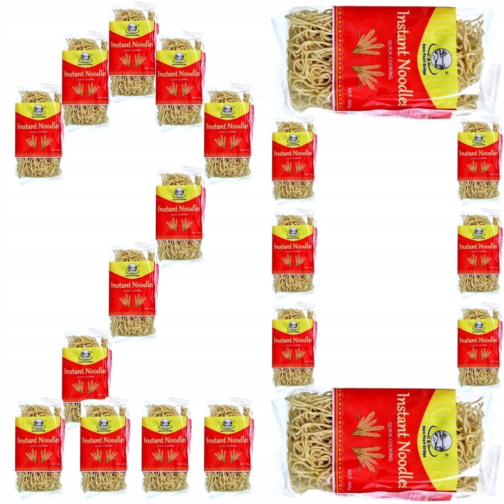 20x Chiński Makaron Błyskawiczny Instant Do Woka Stir-Fry 500g Asia Kitchen