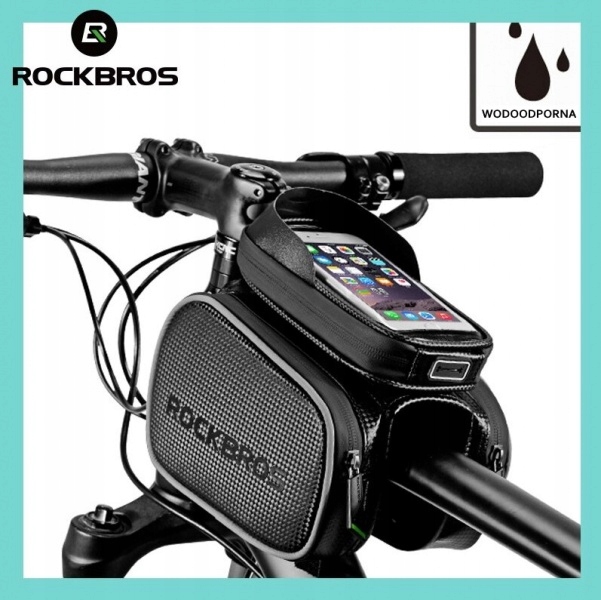 Torba rowerowa na telefon 6,2" na ramę sakwy boczne Rockbros 009-42