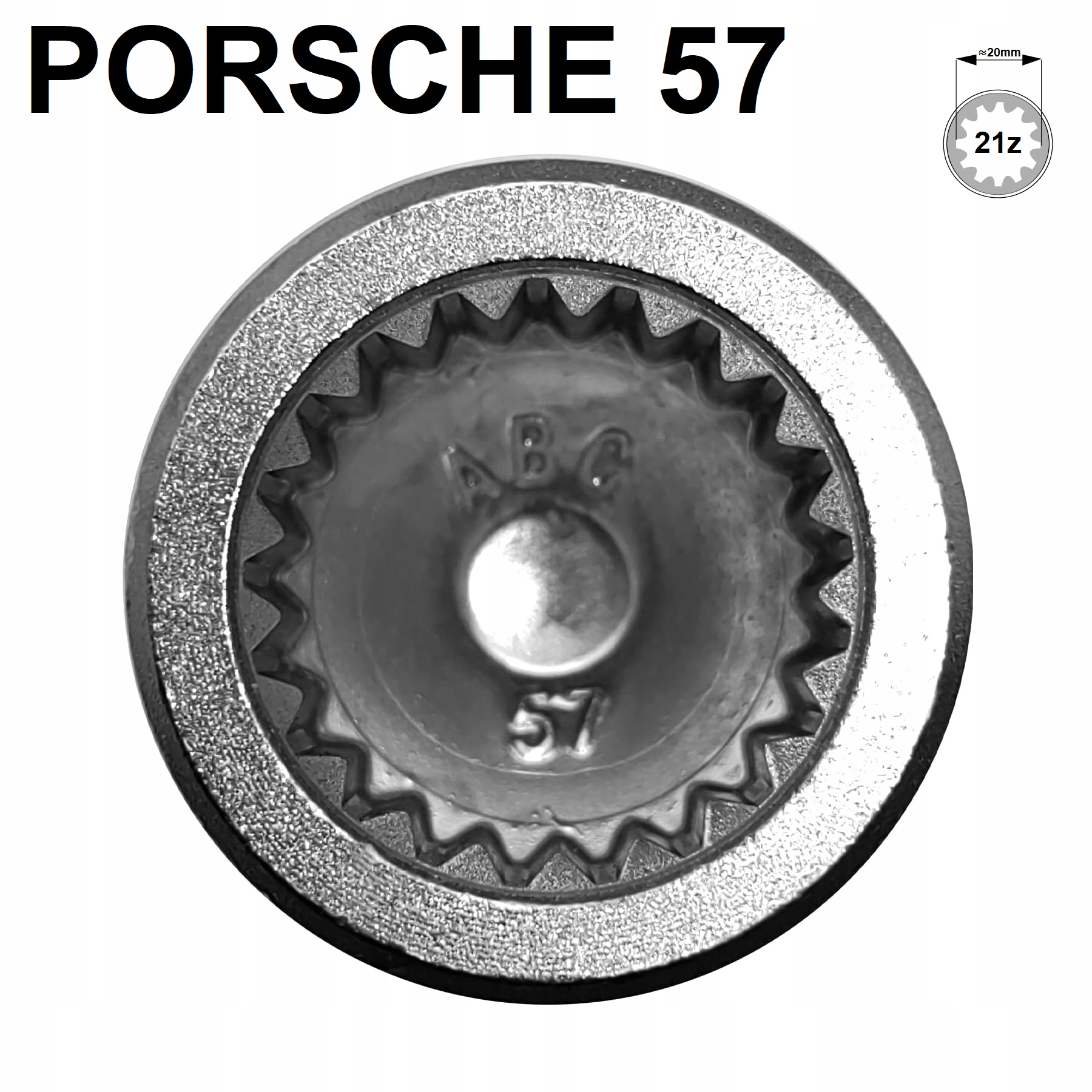 Nástavec Zlodějka Adaptér Pro Zabezpečení Šroubů Kol Porsche Vw Touareg Typ: 57