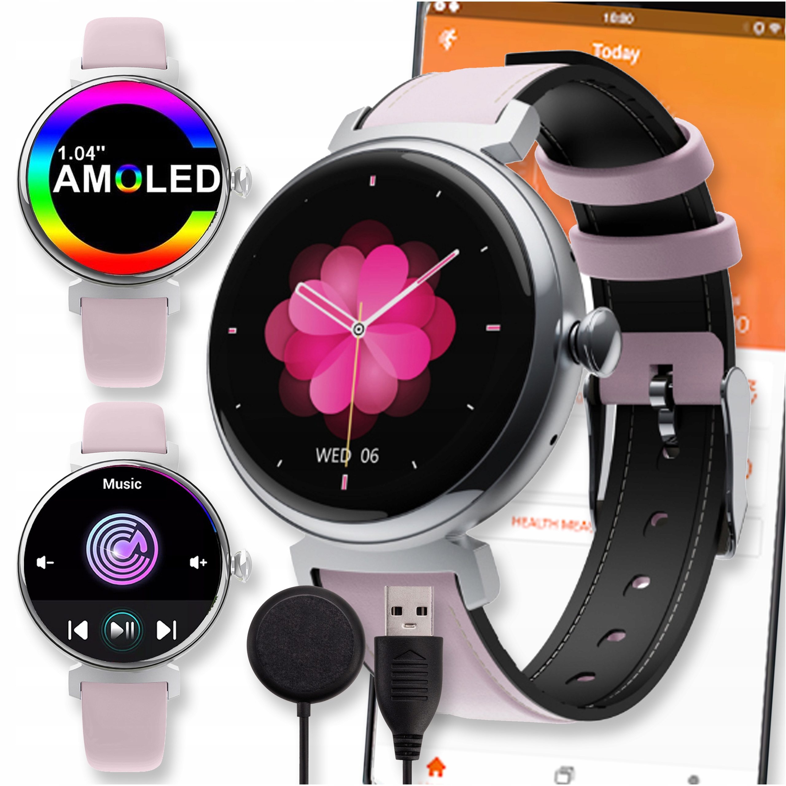 Smartwatch Hodinky Watch Amoled Pro Rozhovory Športové Menu Pl Dámske Ultra