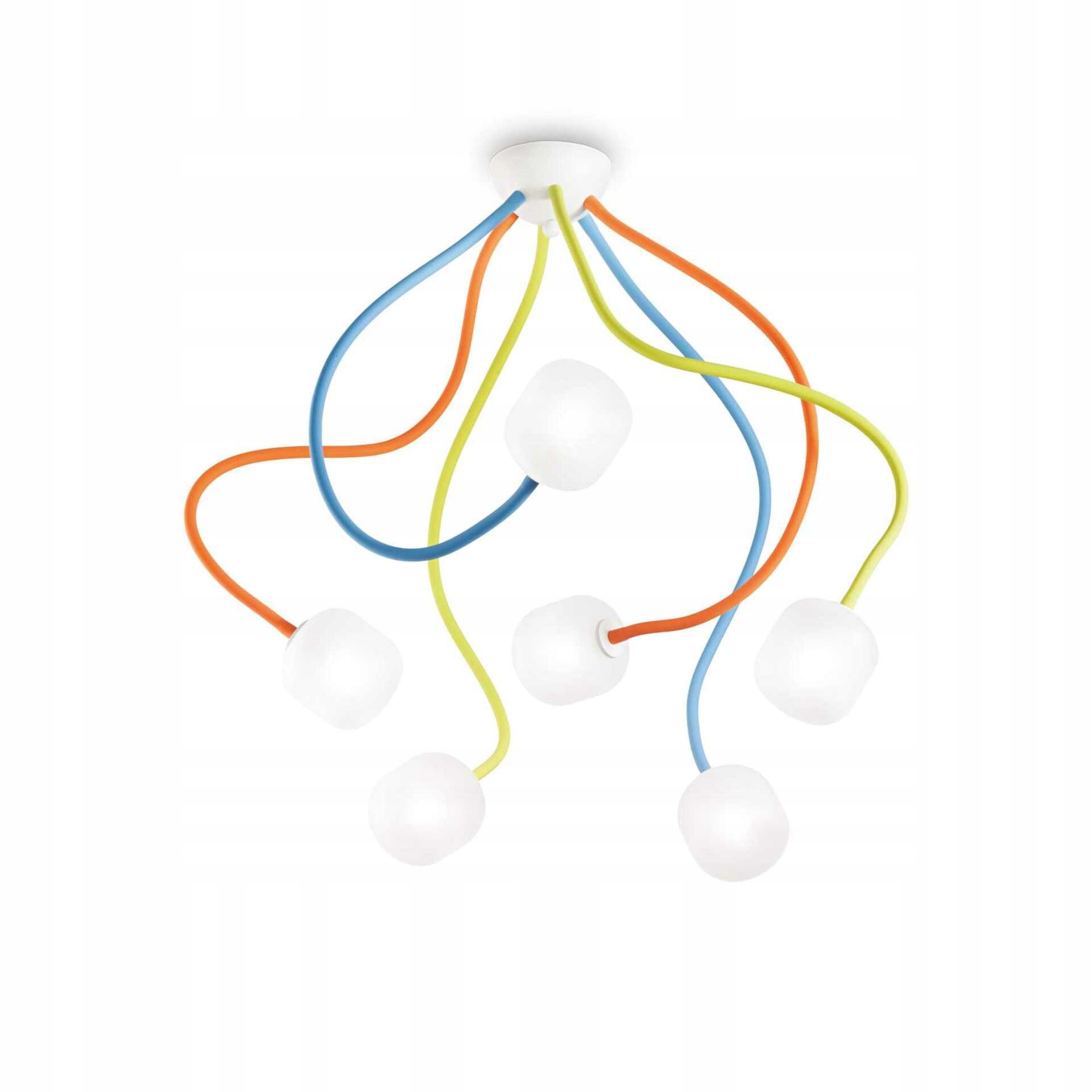 Stropné svietidlo Ideal Lux Octopus PL6 G9 6x28W farebné