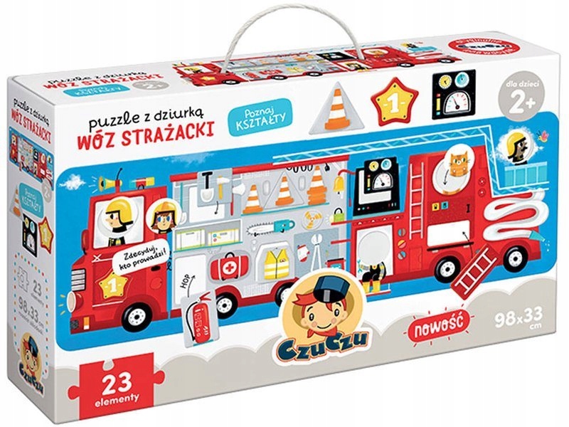 

Puzzle z dziurką Wóz Strażacki Czu Czu 23 el. 2+