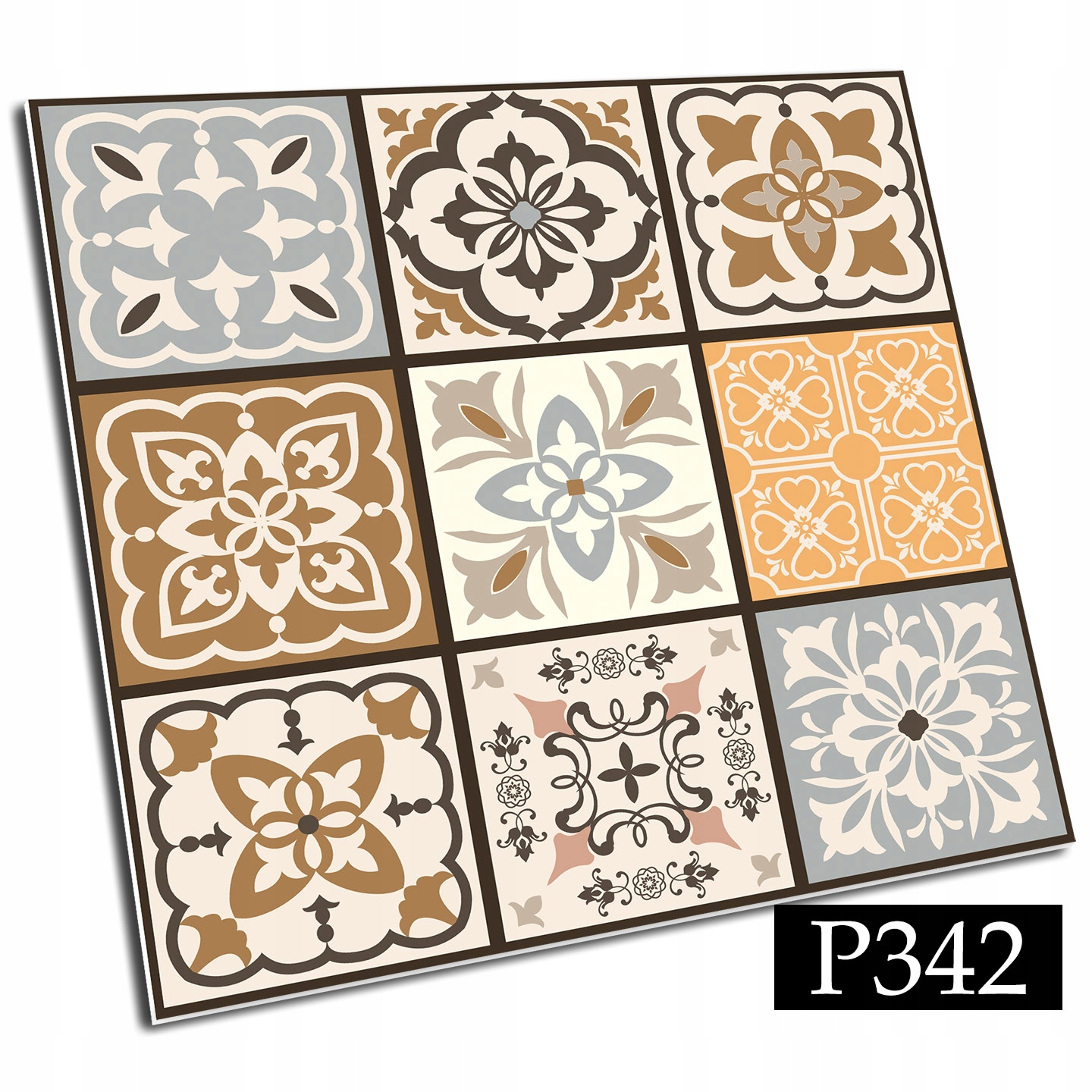 Samoprzylepne kafelki PCV 25x25 PATCHWORK CHARM