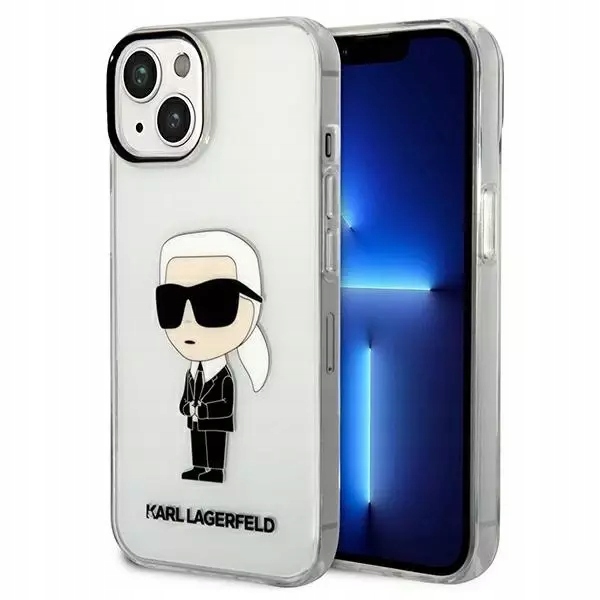 Karl Lagerfeld IML Nft Ikonik Pouzdro pro iPhone 14 Plus (průhledný)