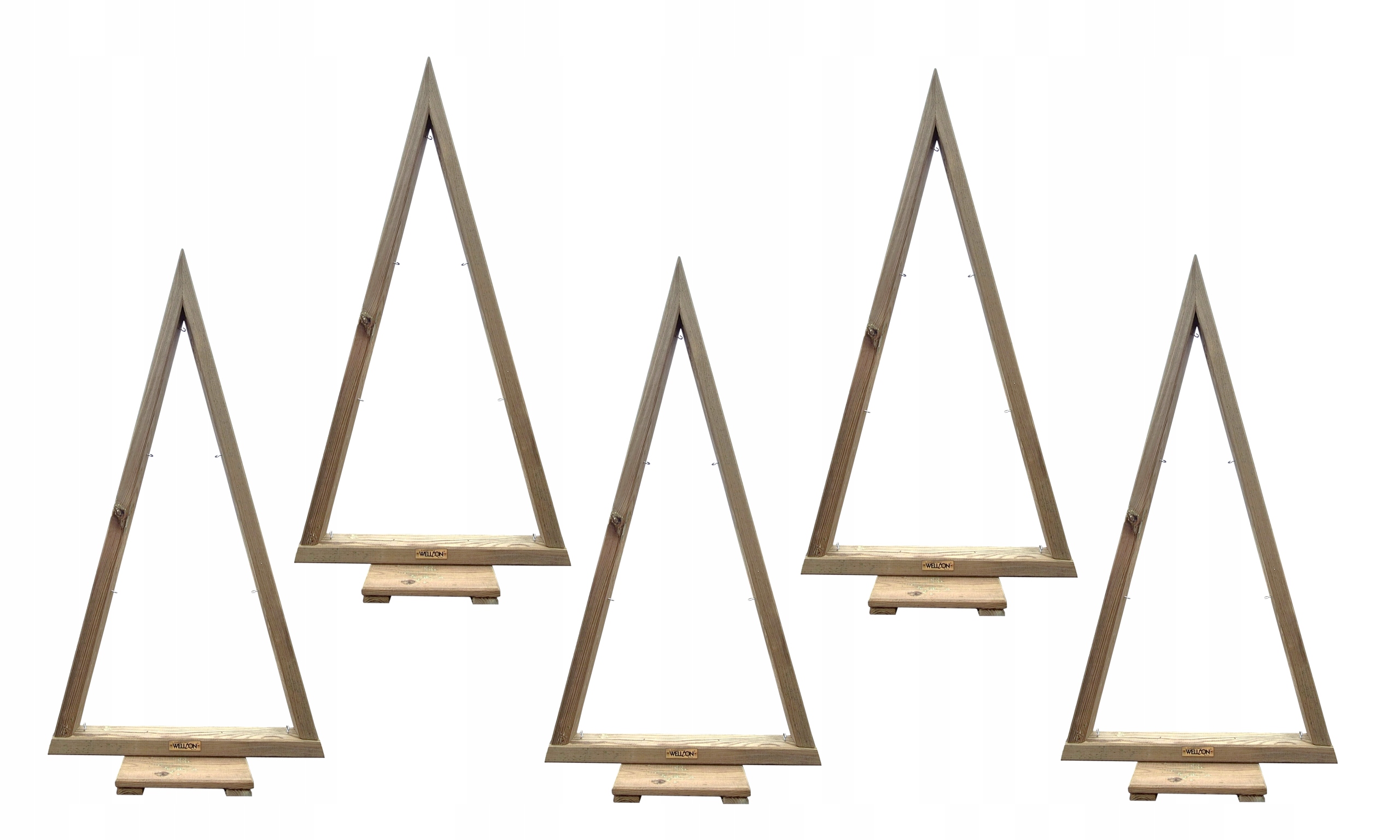 drevený vianočný stromček Sada 5 ks záhrada terasa 115 cm