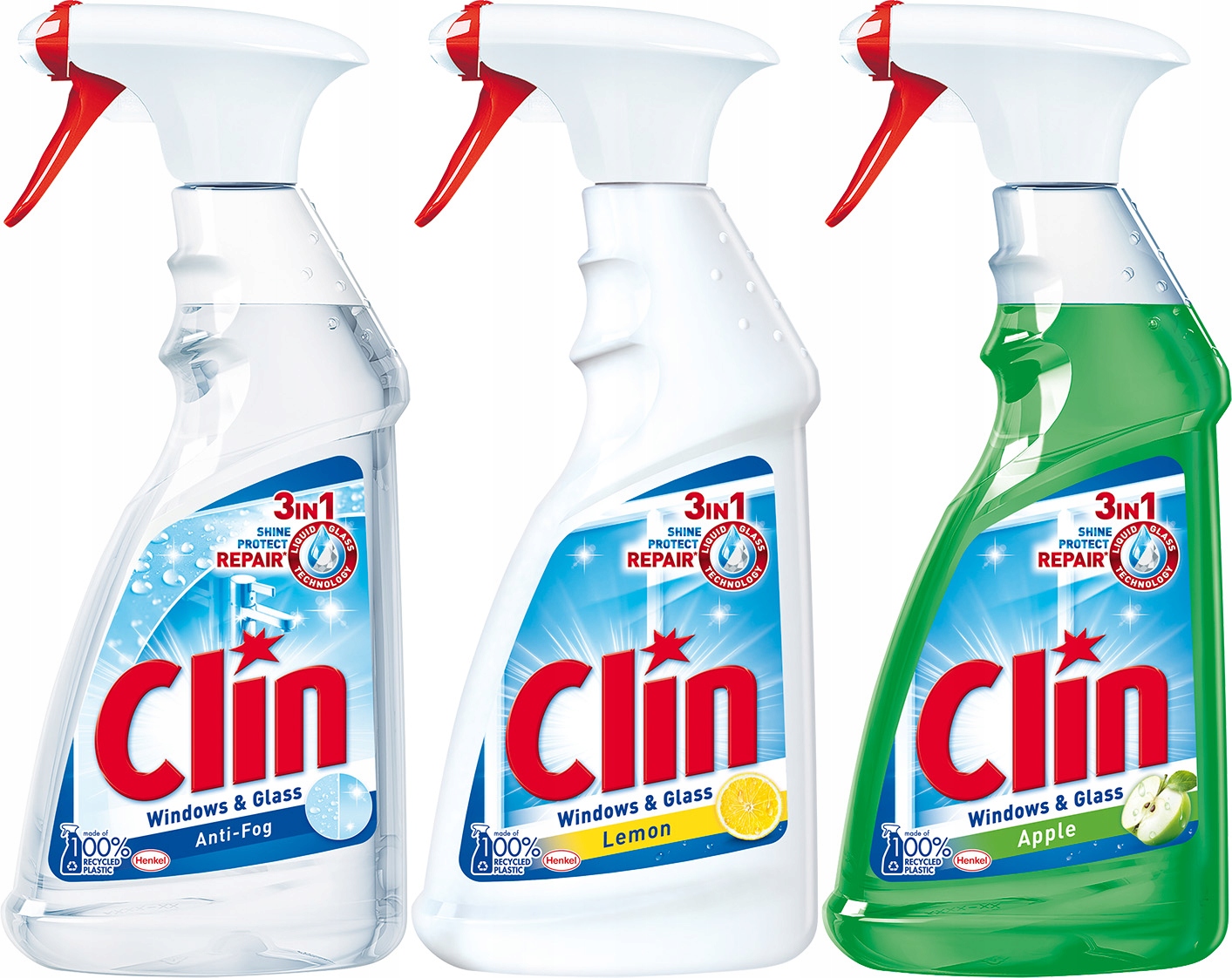 

Płyn do mycia szyb okien Clin Mix spray 3szt