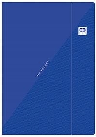 TECZKA Z GUMKĄ A4+ BLACK & BLUE PASTEL- INTERDRUK