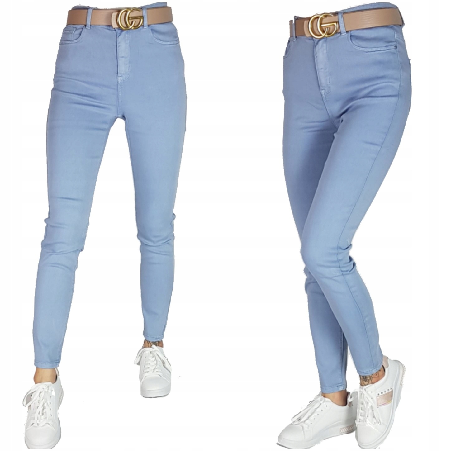 Spodnie Niebieskie Goodies Z Wysokim Stanem Roz 48/4XL