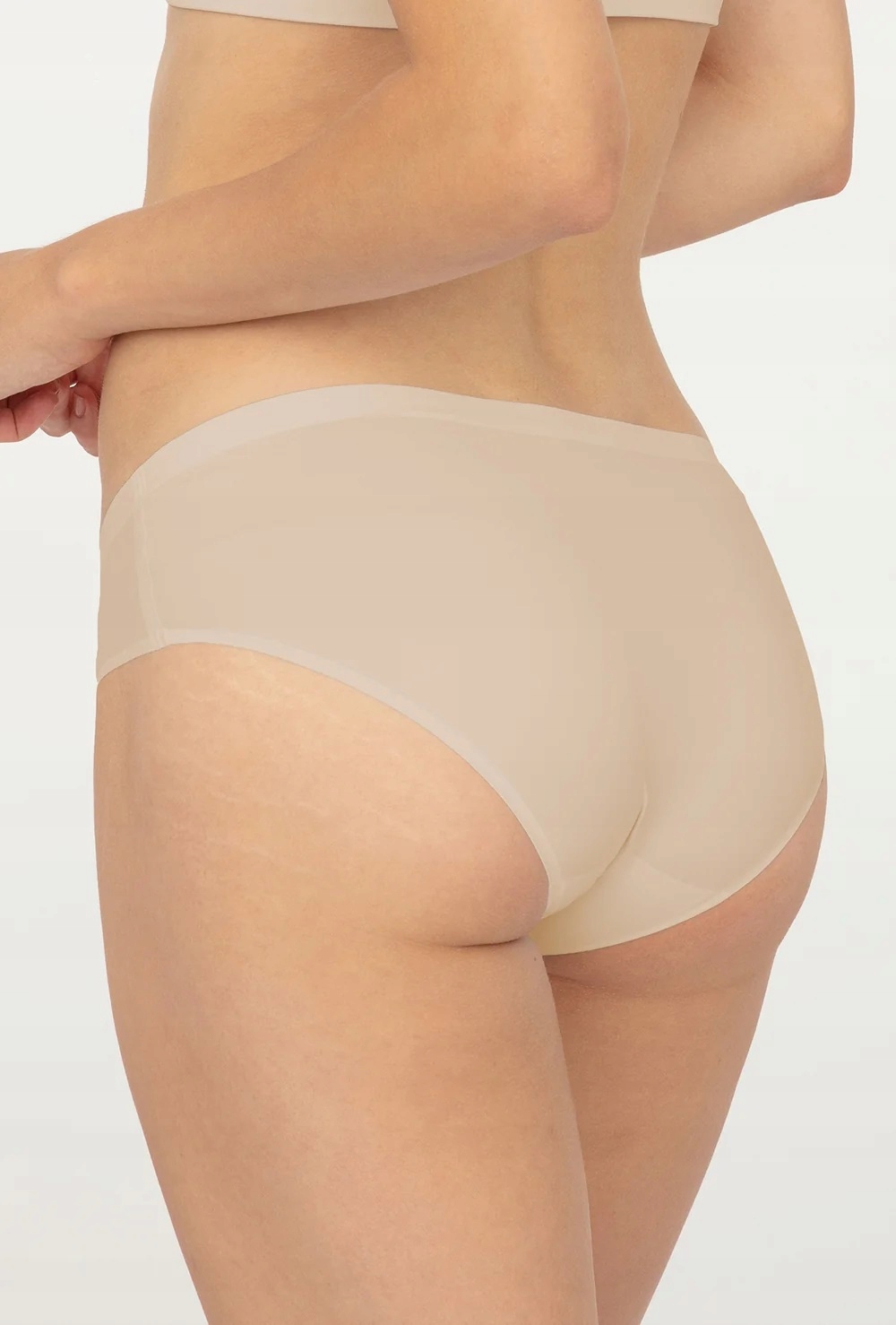 GATTA BIKINI COMFORT, figi bezszwowe BEŻOWE, L Wzór dominujący bez wzoru