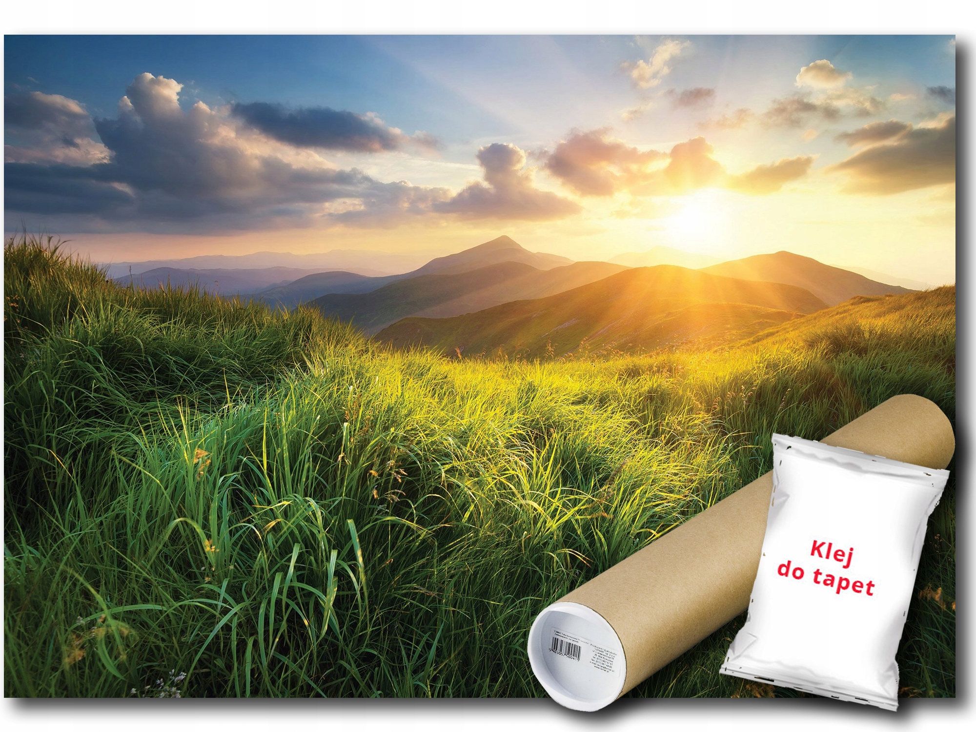 Fototapeta Flizelina Hory Slunce Louka Tráva Krajina 300x210 lepidlo bonus
