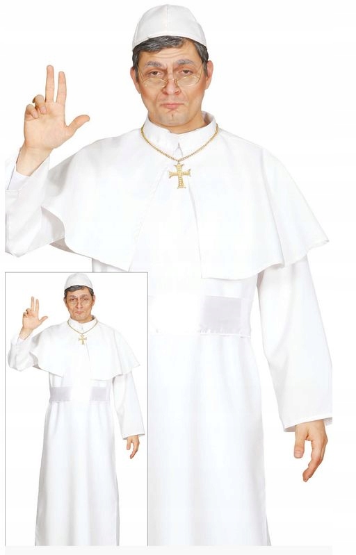 Kostým pro dospělé papež (Pas, Solideo, Sutanna, Plášť) XL 54-56