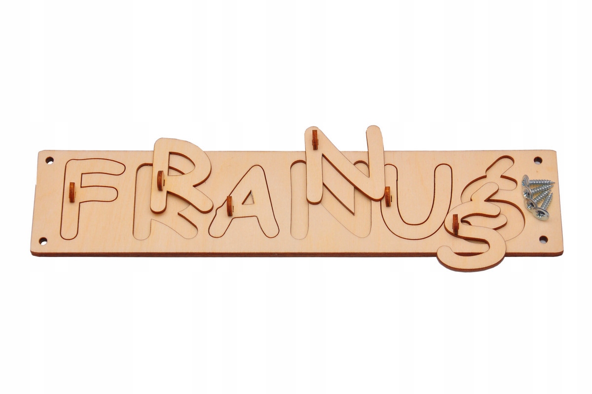 

Puzzle Tablica Sensoryczna Imię Literka 1szt