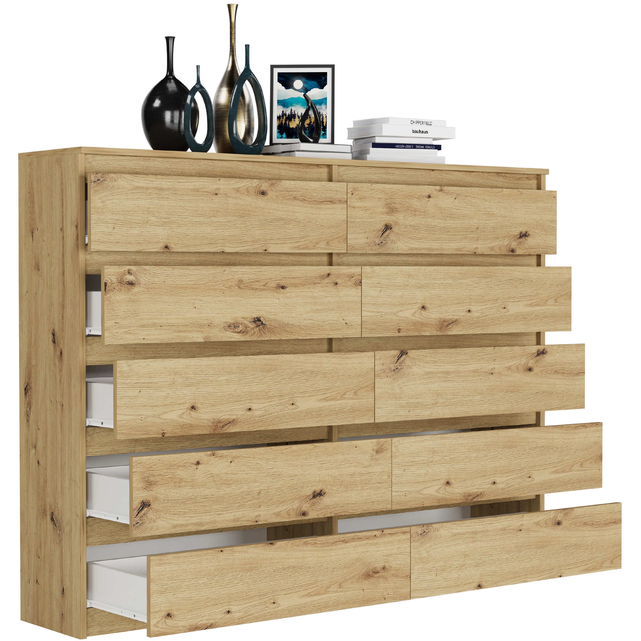 Nowoczesna KOMODA 160 SZAFKA 10 SZUFLAD R-160-S10 ARTISAN