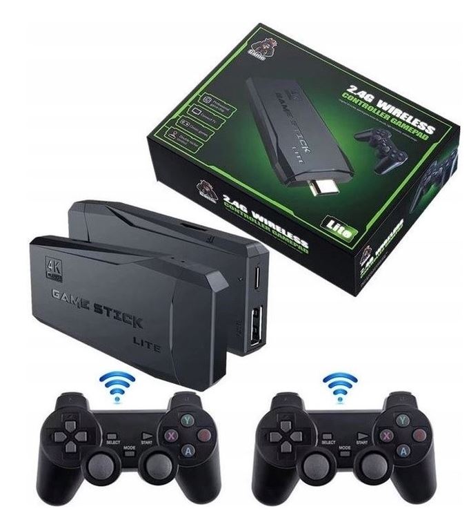 KONSOLA DO TELEWIZORA GRY EMULATOR KULTOWE GRY 20000 GIER + 2 PADY Stan opakowania oryginalne