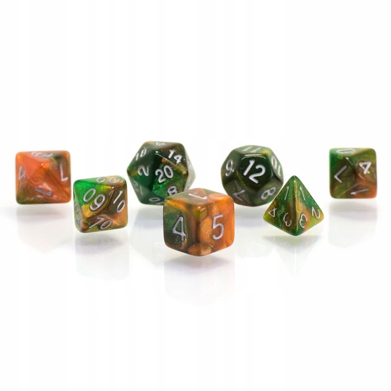 NEBULA ZESTAW 7 KOŚCI KOSTEK RPG