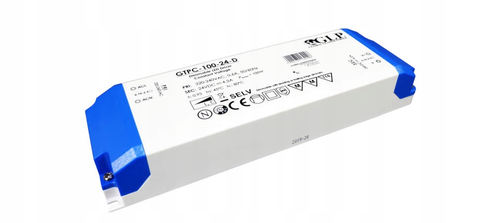Nábytkový napájecí zdroj pro pásky Led 100W 24V 1.4-4.2A GTPC-100-24-D Triac D