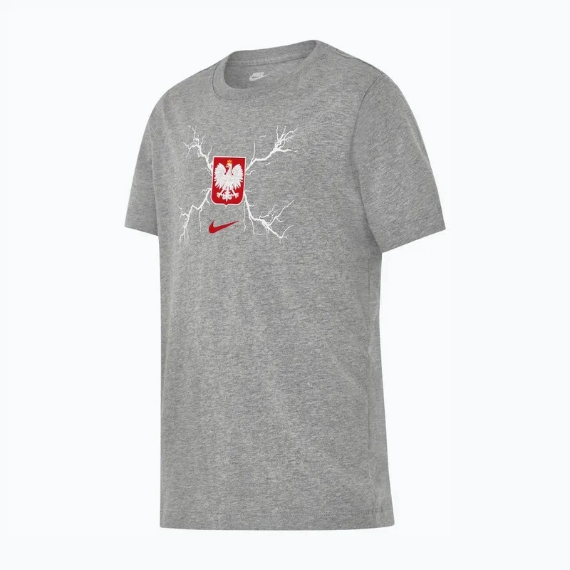 Koszulka piłkarska dziecięca Nike Graphic Poland dark grey heather 158-170