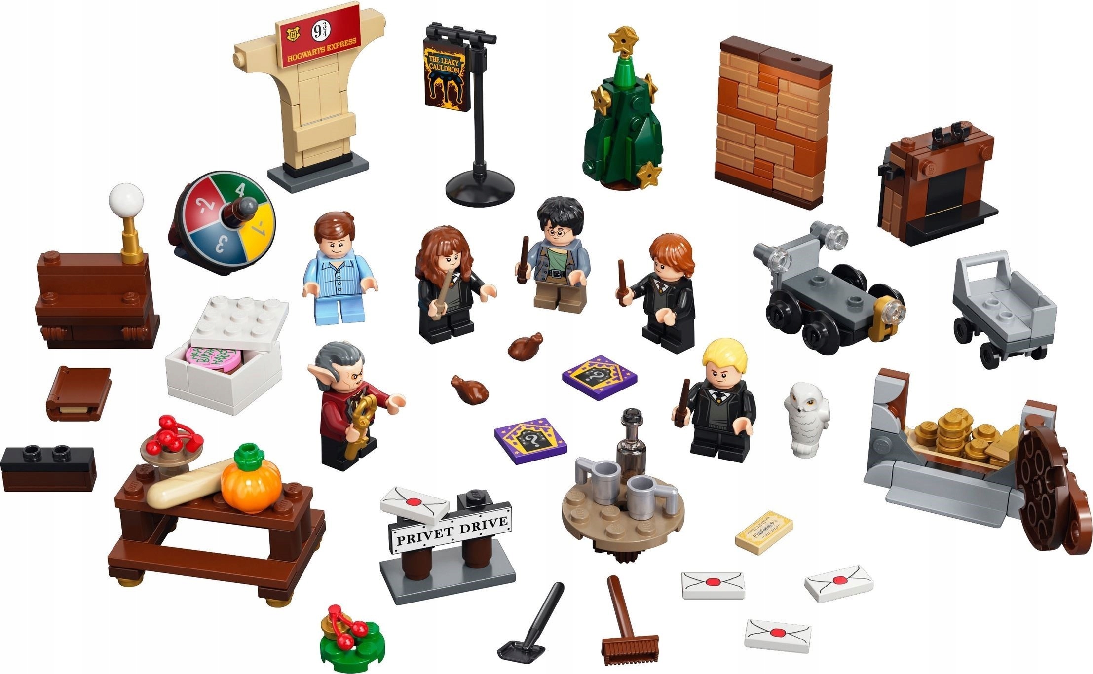 Адвент-календарь LEGO Harry Potter 76390, 274 детали, 6 минифигурок и игра с волчком, от 7 лет — фото 3