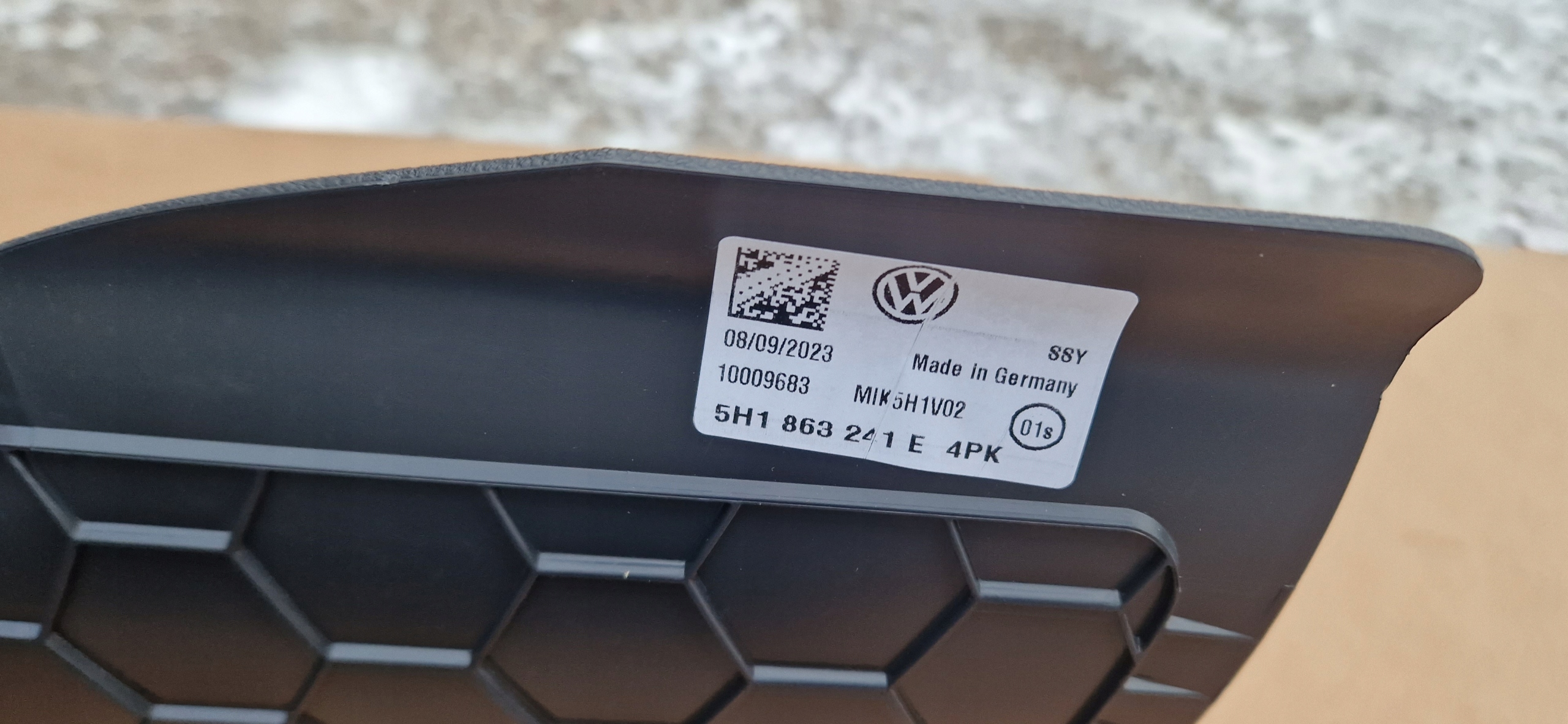 armrest TUNEL VW GOLF 8 VIII leather complete new