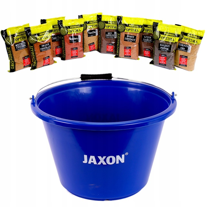 Wiadro Wędkarskie 17l MIX Smaków 10x 1kg Zanęta Dla Ryb Profess Optima