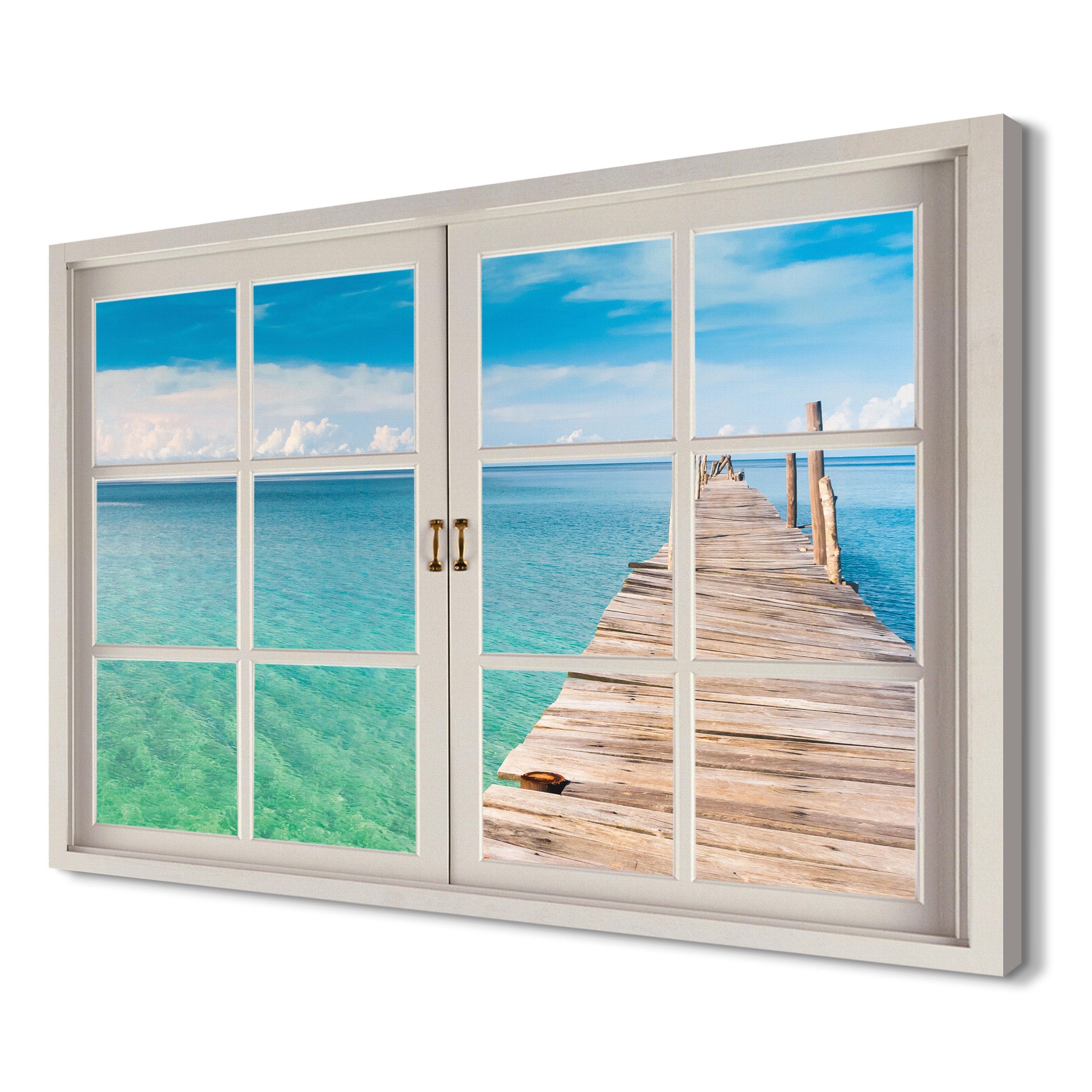 

Pomost Morze do jadalni 120x80 Canvas 3d na ścianę