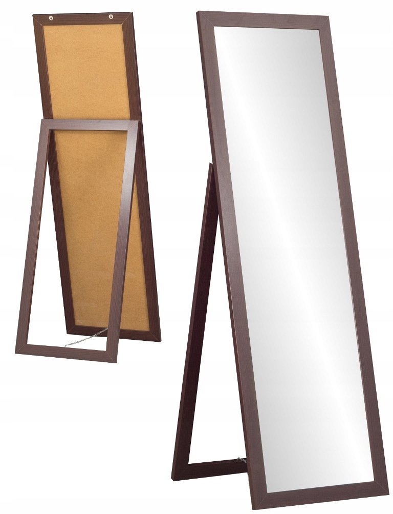 

Duże lustro Stojące rama Premium 160x50 Wenge