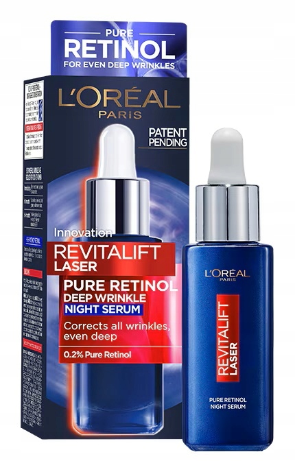 Sérum proti hlubokým vráskám 0,2% čistého retinolu Loreal Revitalift Laser