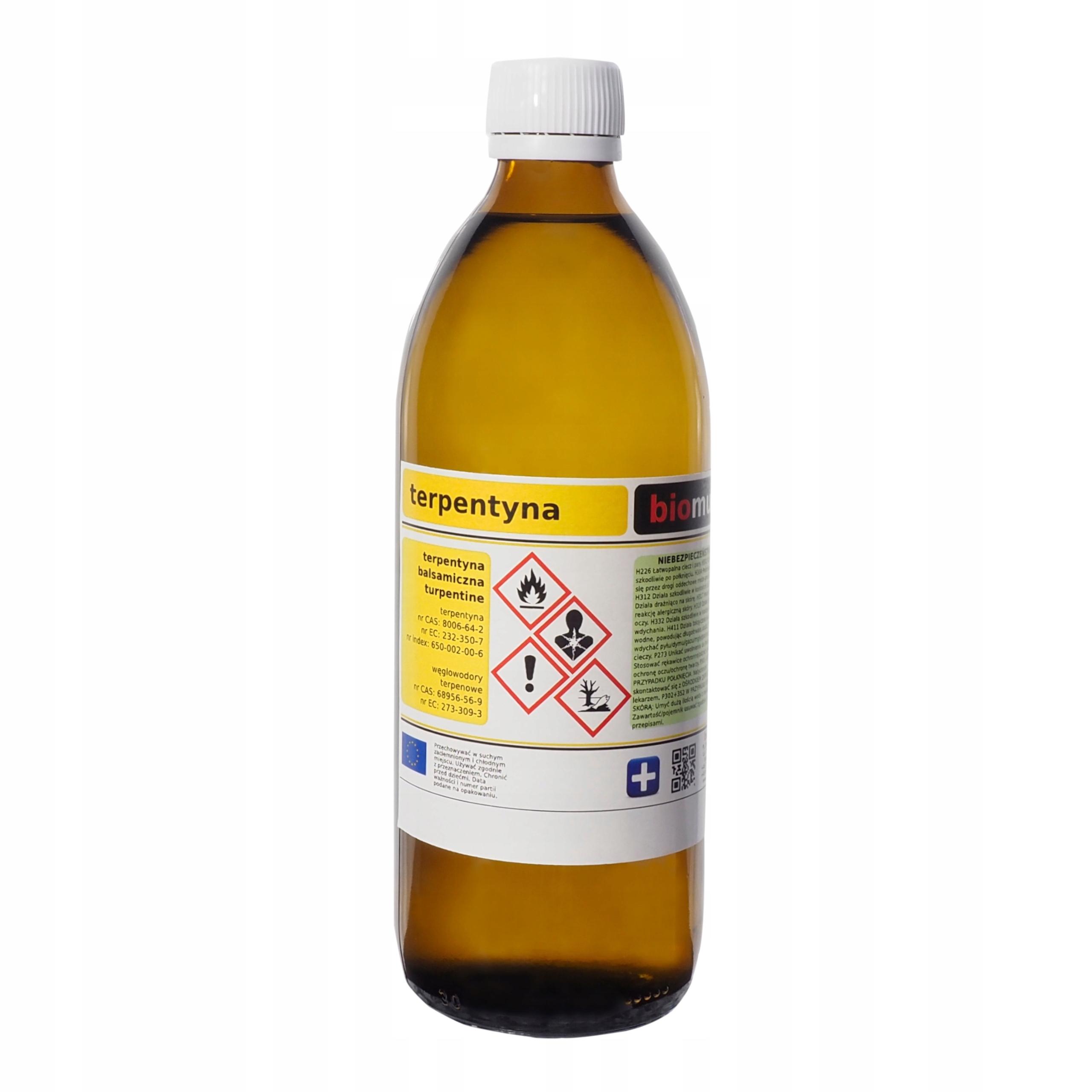 

Terpentyna Balsamiczna czysta 500ml Biomus
